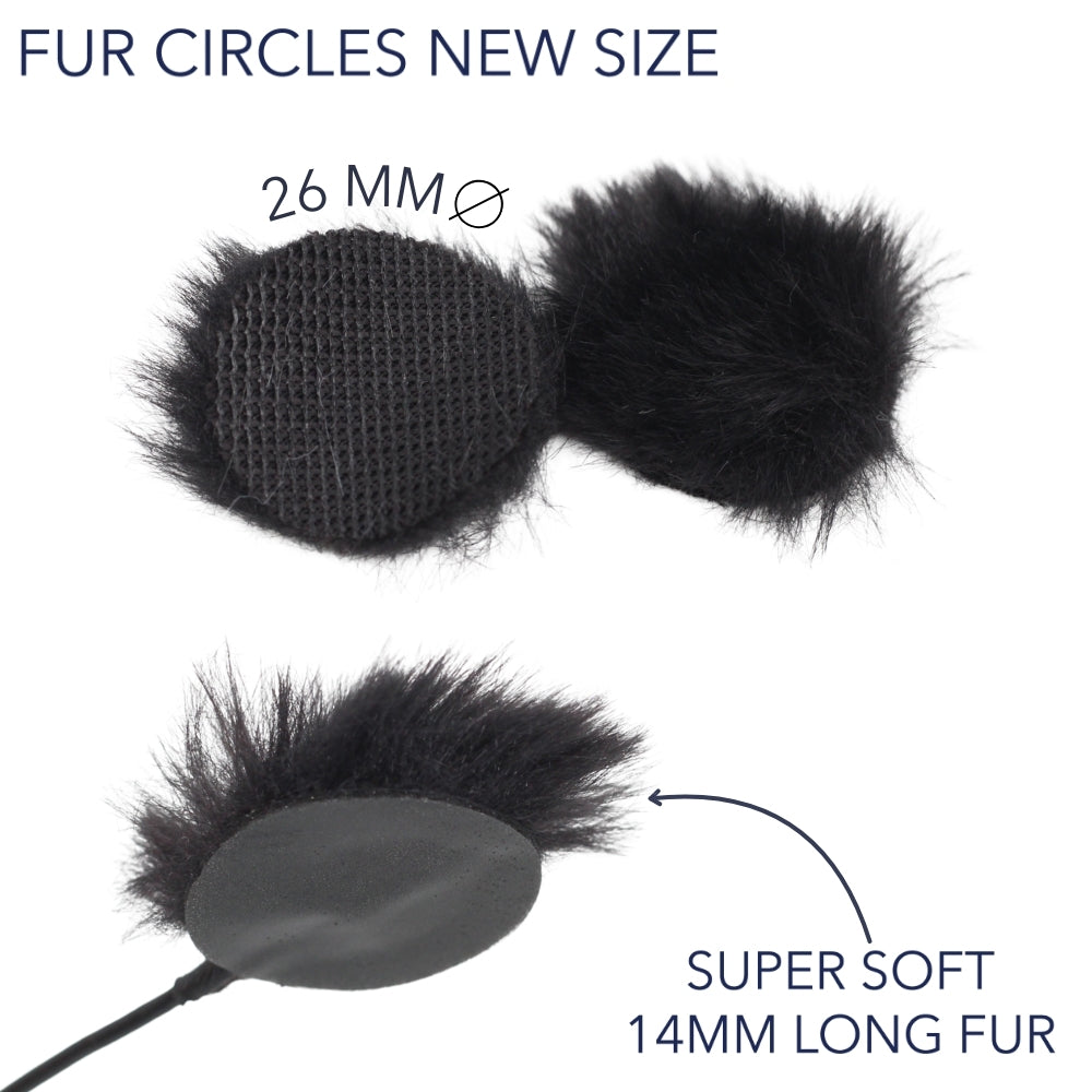 URSA Fur Circle size reference, 26mm diameter, black