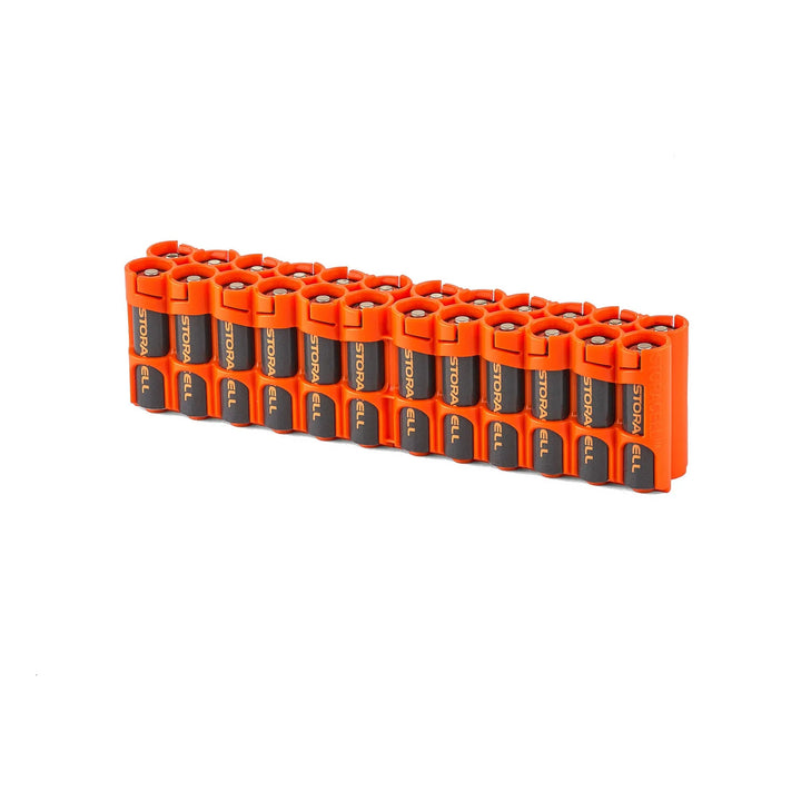 Storacell 24 AA Battery Caddy - Orange
