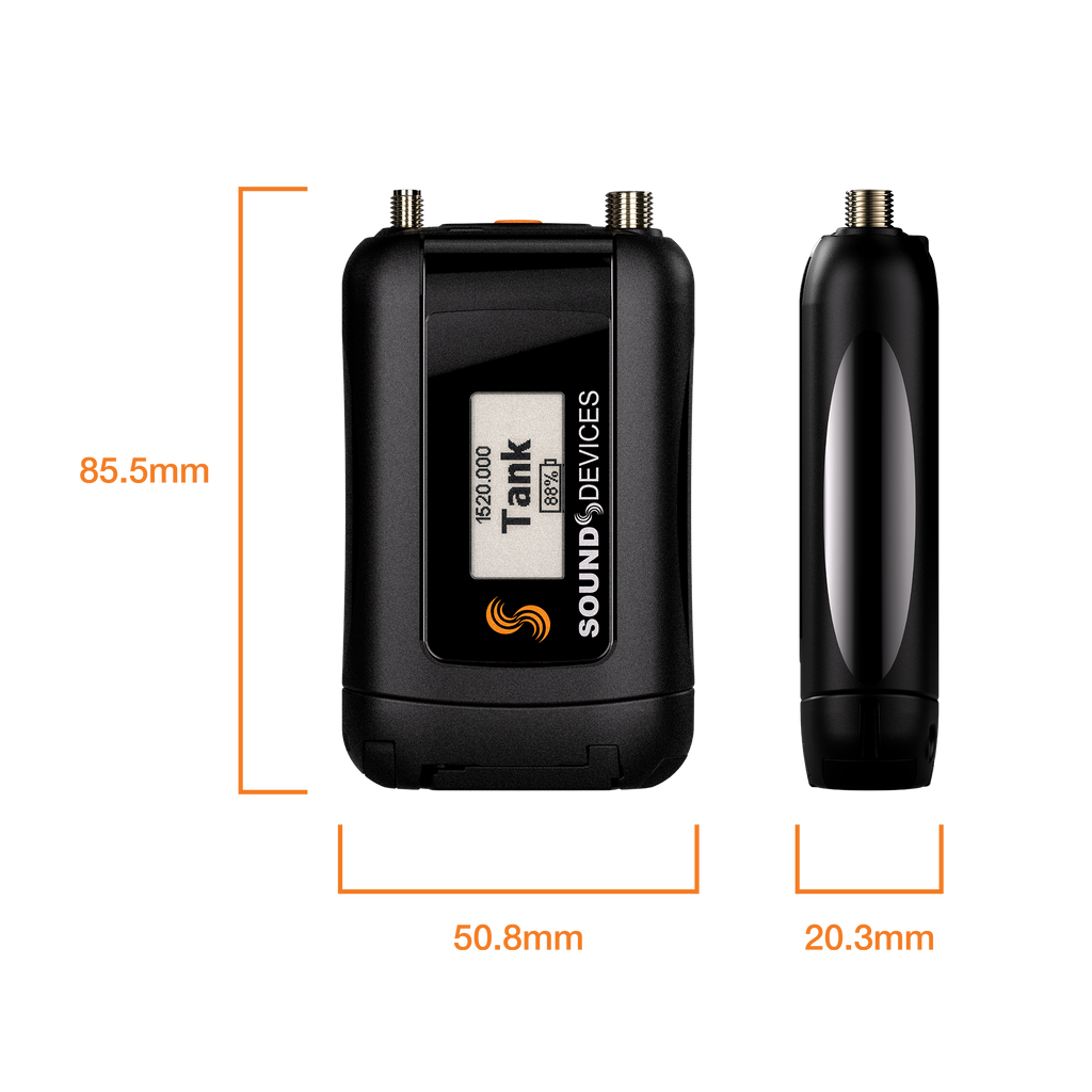 Sound Devices Astral Mini Plus dimensions diagram