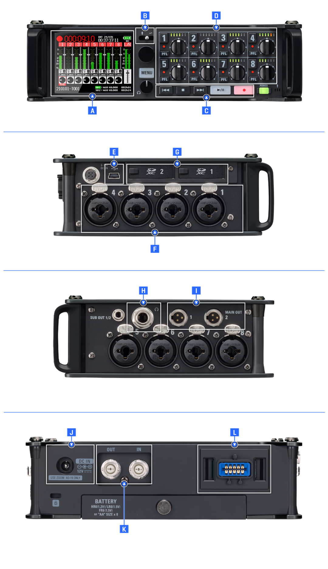 ZOOM F8n PRO (Rental)