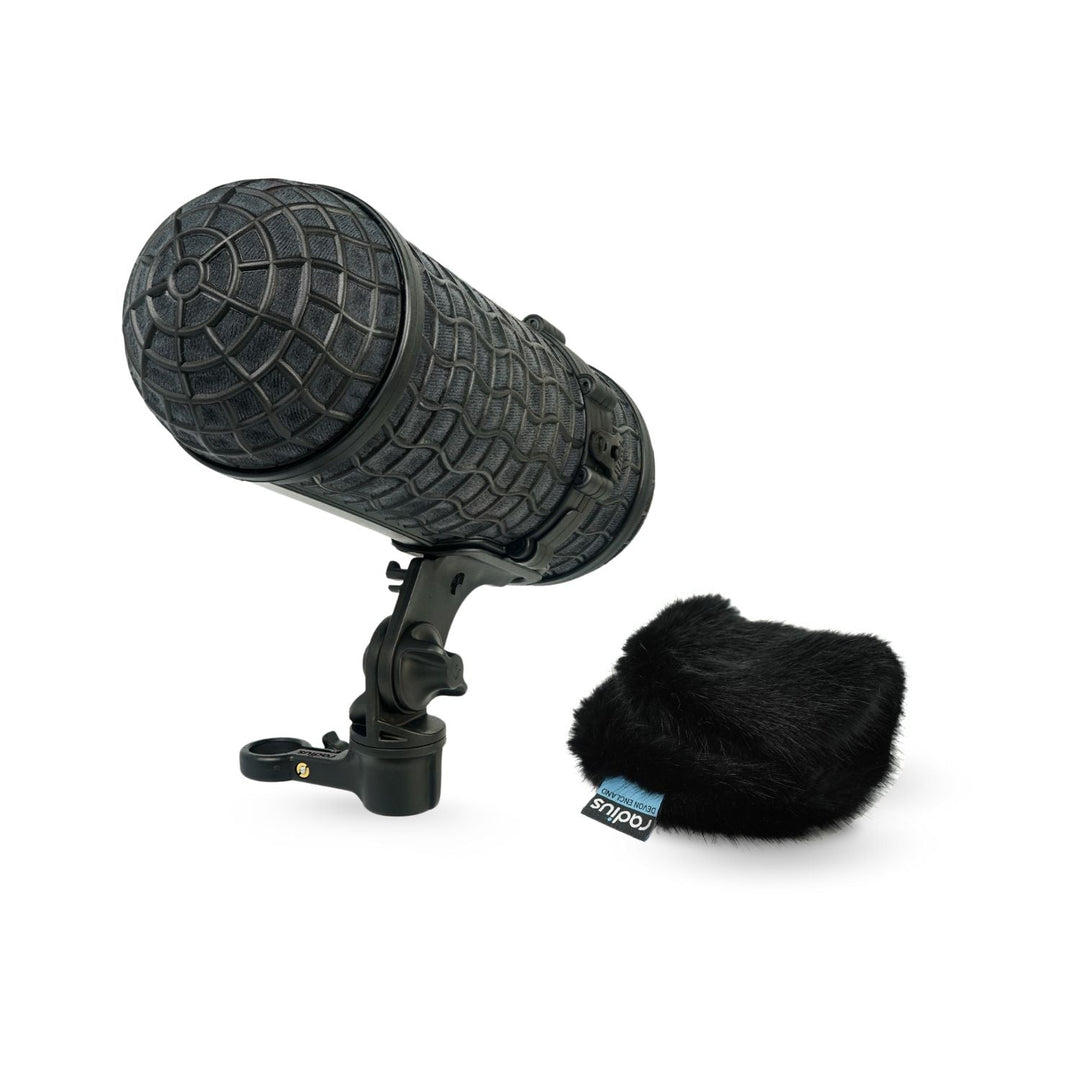 Cápsula magnética de dos piezas Radius Mini-ALTO 180 montada sobre una suspensión RAD-2