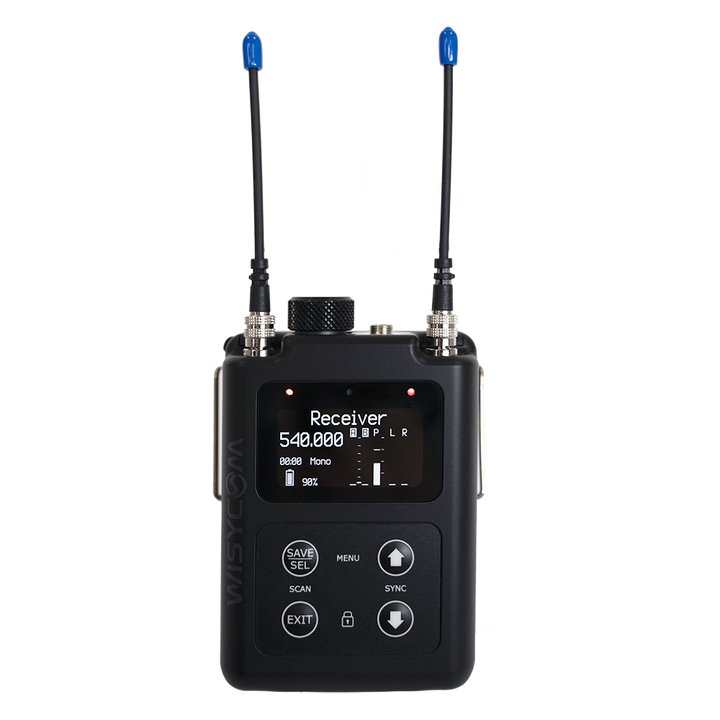 Wisycom MPR60 wideband true diversity IEM/IFB bodypack receiver