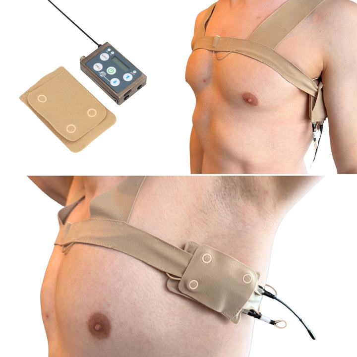 Popper Pouch attached to an URSA X Strap under the arm