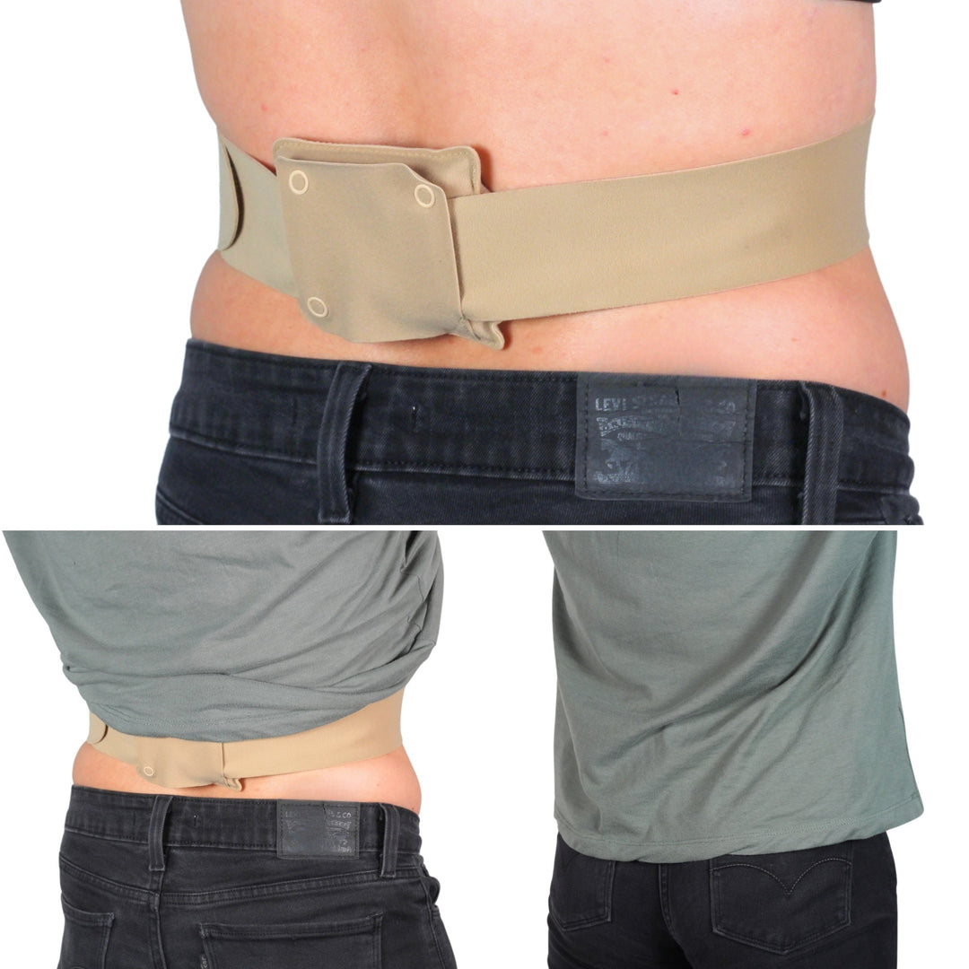 Large beige Popper Pouch on an URSA belt
