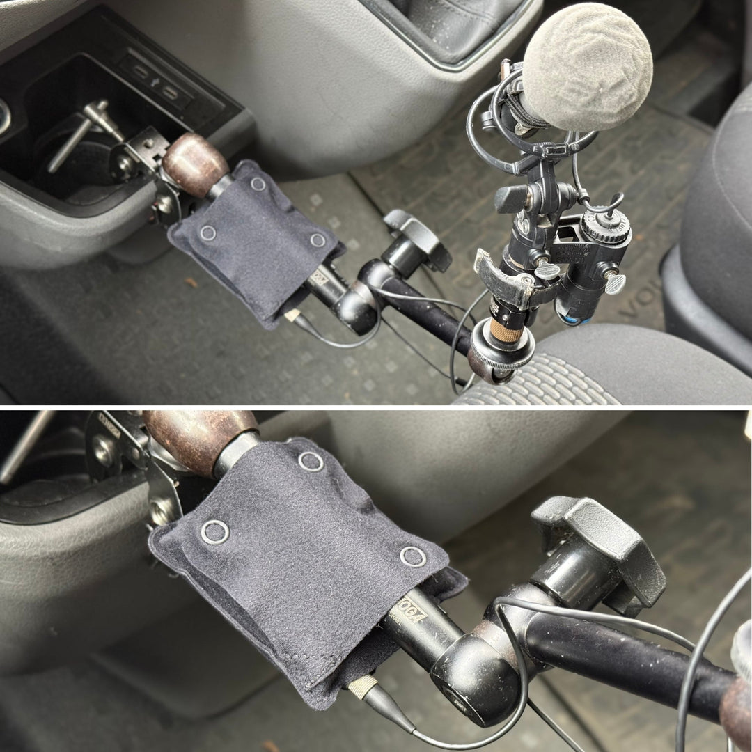 Black Popper Pouch rigged to a magic arm