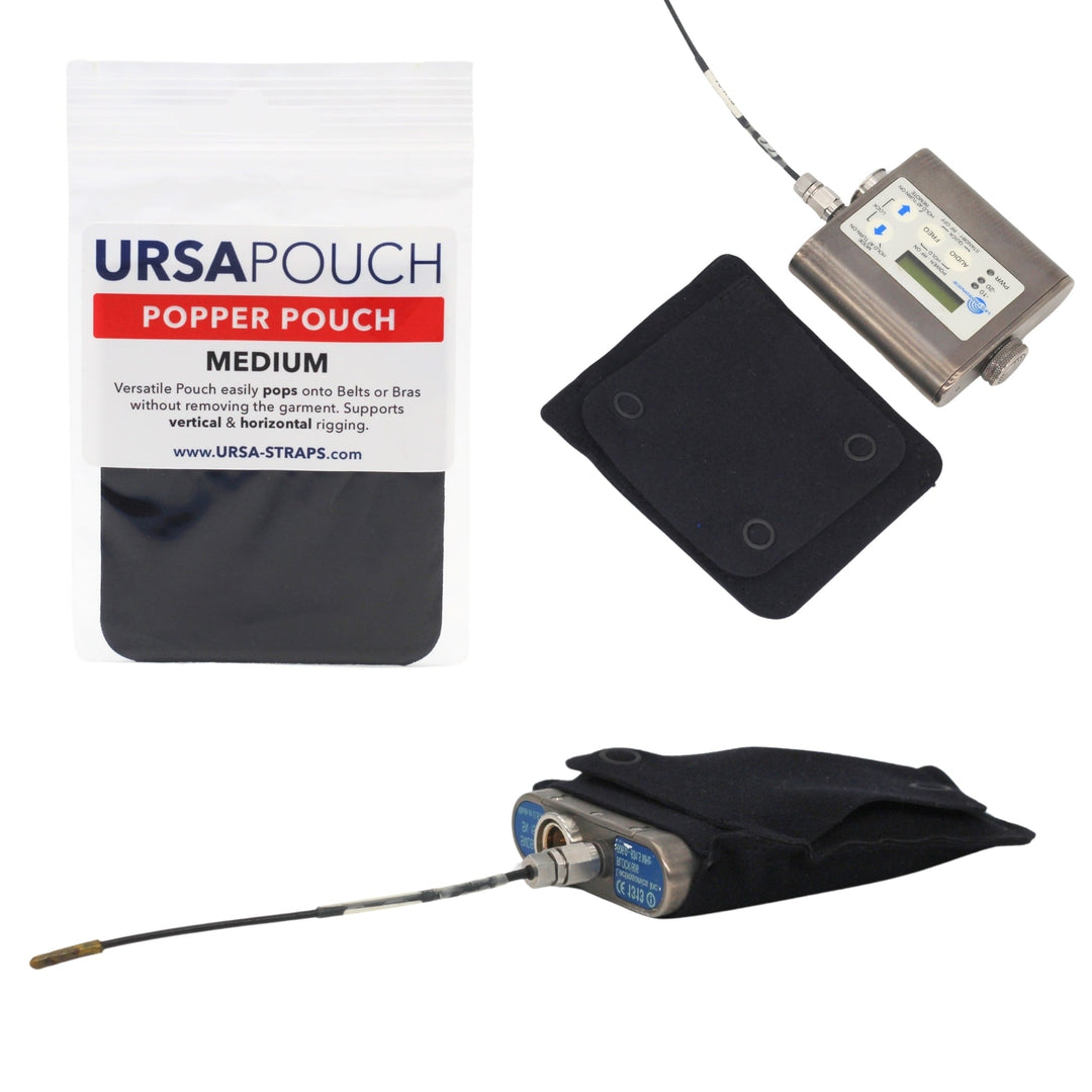 URSA Popper Pouch Medium in black, packaged