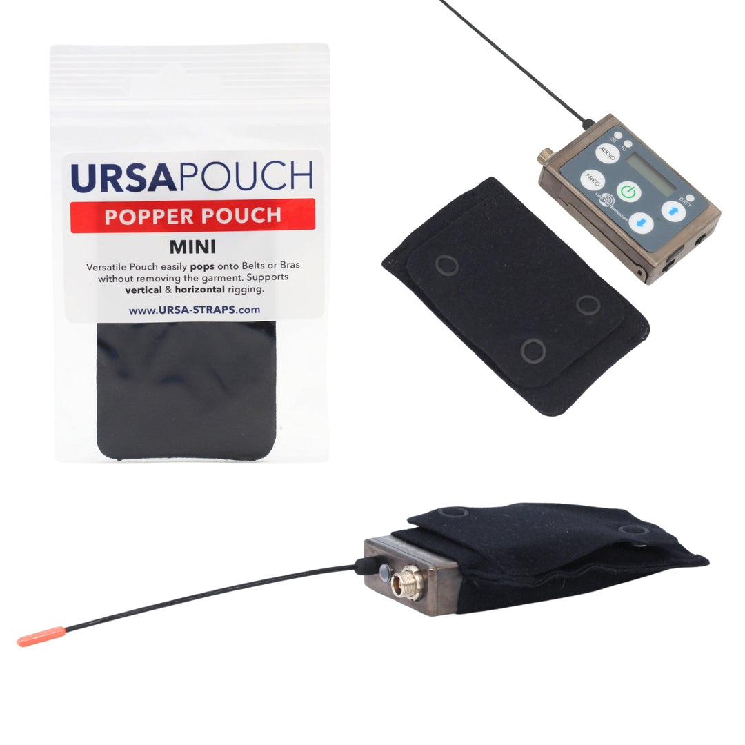 URSA Popper Pouch Mini in black, packaged