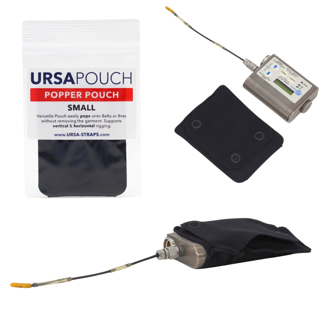 URSA Popper Pouch Small in black, packaged
