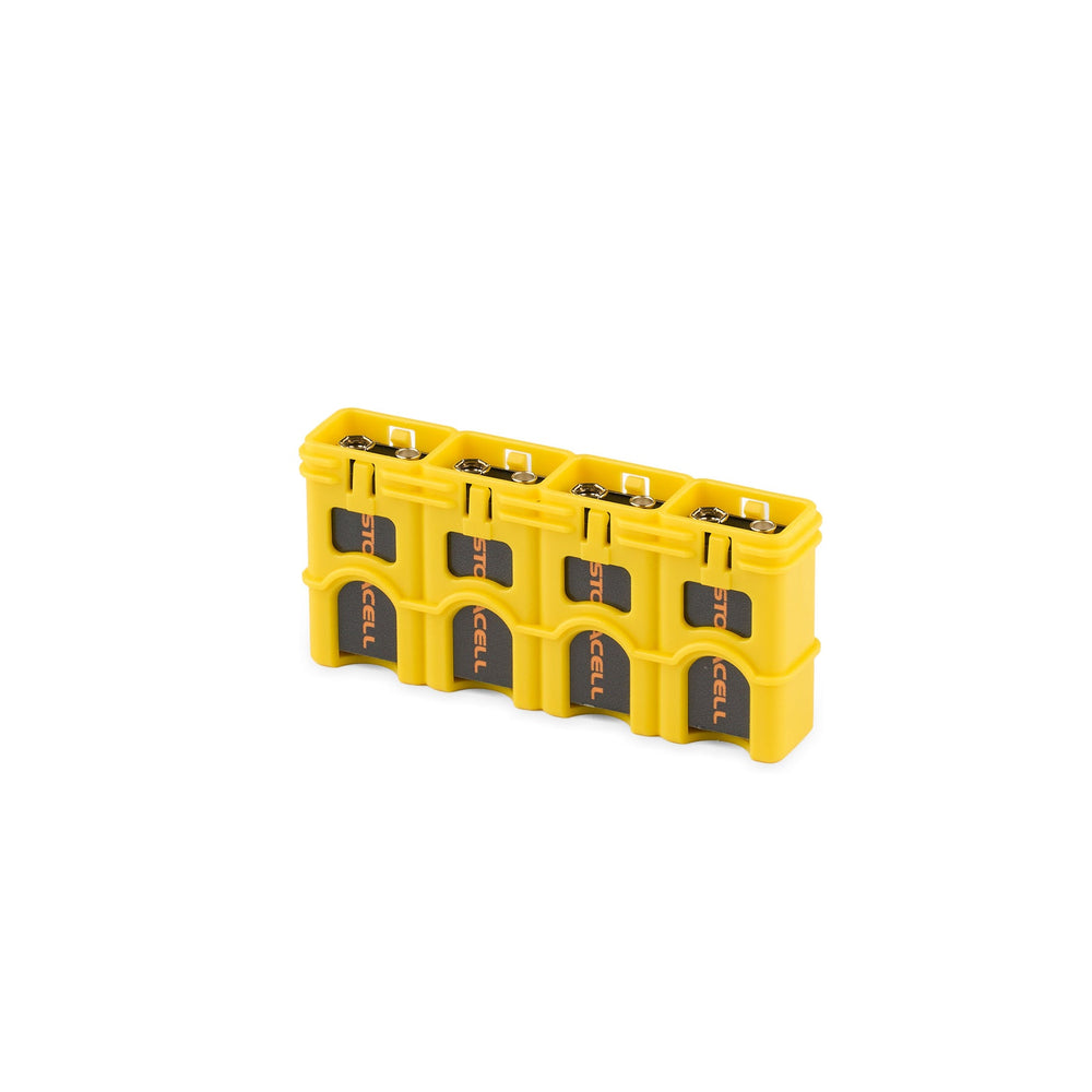 Storacell SlimLine 9V Battery Caddy - Yellow