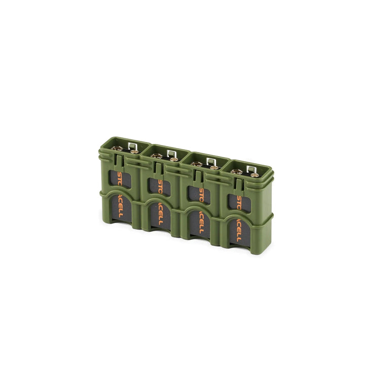 Storacell SlimLine 9V Battery Caddy - Military Green
