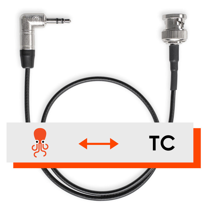 Cable de tentáculo a BNC recto (código de tiempo) 