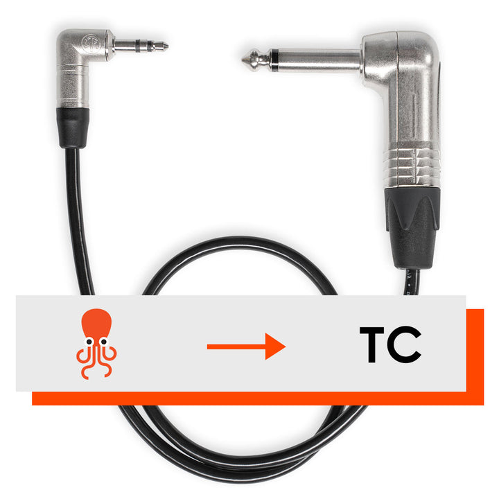 Cable de código de tiempo Tentacle a Jack de 6,3 mm 90° 