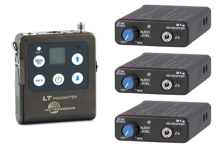 IFB rental pack: Lectrosonics LT transmitter with IFBR1a receivers