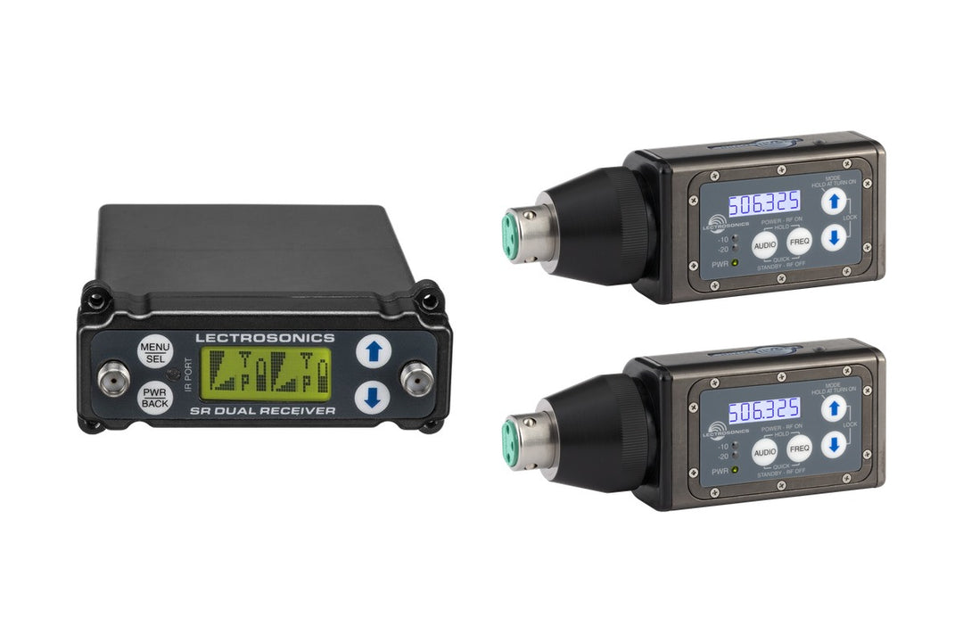 Lectrosonics SRc receiver with 2x HMa plug-on transmitters wireless boom rental pack