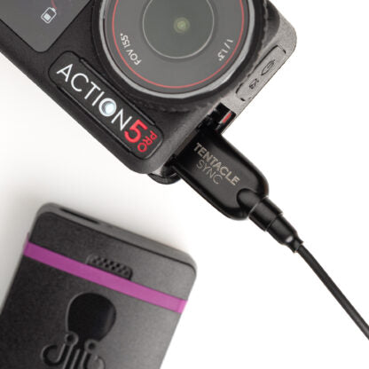 Interfaz de audio Tentacle a USB-C para DJI e Insta360: cable de código de tiempo 