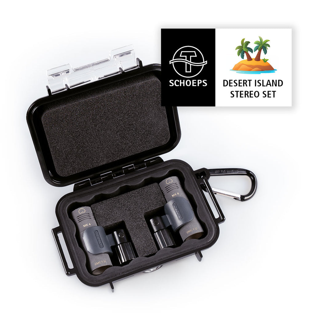 Schoeps Desert Island Stereo Microphone Set in Peli Case